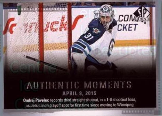 2015-16 SP Authentic #148 Ondrej Pavelec - Image 1 of 1