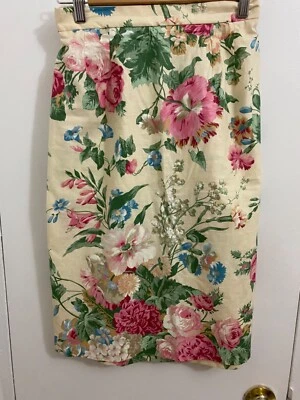 Vintage 100% Cotton Floral Skirt Size 8 Women Handmade - Image 1 of 4