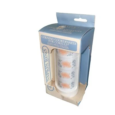 Corelle Napkin Rings Vintage Corning Coordinates Gemco New NOS Apricot Grove - Image 1 of 4