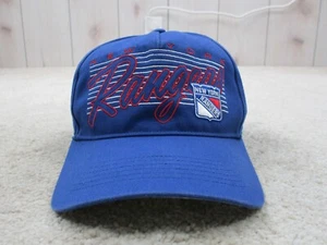 New York Rangers Hat Cap Snap Back One Size Blue Red Logo '47 Hockey Mens - Picture 1 of 10