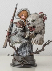 WF2017S Wolf And Girl Unpainted Resina Figurine Garage Kit Model Kits 1/6 Escala 1/6 - Imagen 1 de 6