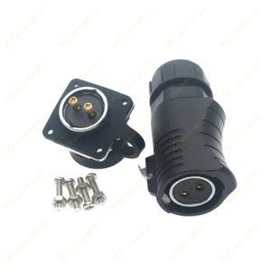 XHP20 2Pin Screw Crimp Power Aviation Connector,RV Solar Charging PlugSocket 30A - Picture 1 of 6