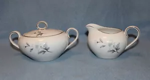 Crown Jewel Fine China Forever Made in Japan Creamer & Sugar Set Daisy Design - Picture 1 of 4