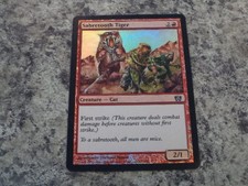 1x Foil - Sabretooth Tiger - Magic the Gathering MTG Eighth Edition 8th