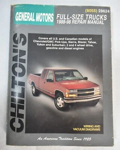 Chilton General Motors Full Size Trucks 1988-98 Repair Manual 28624 Vintage - Picture 1 of 6