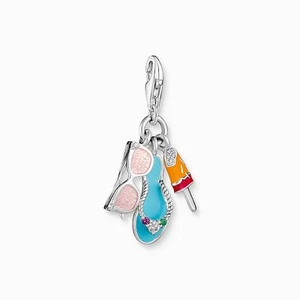 THOMAS SABO Charm Anhänger Sonnenbrille Flip-Flop Eis Sterlingsilber 1929-340-7 - Bild 1 von 4