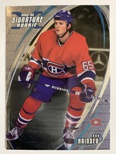 2002-03 Be A Player BAP Signature Series Rookie Card Ron Hainsey RC #186