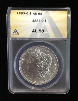 1883-O Morgan Dollar AU58 ANACS - Image 1 of 4