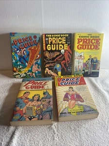 Lot of 5 Overstreet Comic Book Price Guide #10,11,12,13,14 1980-1984 - Picture 1 of 16