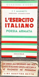 FUTURISMO - Marinetti, ESERCITO ITALIANO - 1942 - WWII - Sansepolcrista - Imagen 1 de 1