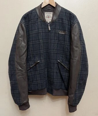 Chaqueta de lana de cuero Chevignon. Bombardero de béisbol universitario francés XXL USADO EN EXCELENTE ESTADO Foto 1 de 4