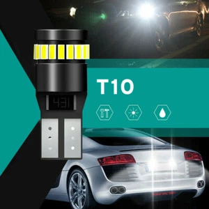 2x White T10 501 194 W5W 24-SMD LED Car CANBUS Wedge Light Bulbs 12V Accessories - Picture 1 of 12