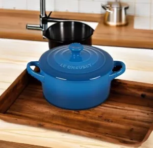 Le Creuset Stoneware Mini Round Cocotte, 14oz , Color Marseille - Picture 1 of 5