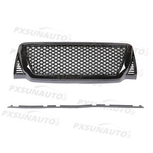 For 2005-2011 Toyota Tacoma Dragon Front Bumper Gloss Black Grill Grille