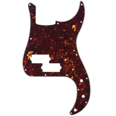 Musiclily 4Ply Tortoise 13 Hole PB Pickguard For Fender Standard Precision Bass