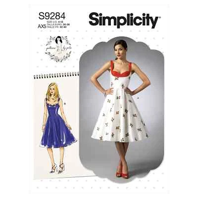 Simplicity Sewing Pattern S9284 Misses' Sweetheart-Neckline Dresses - Image 1 of 3