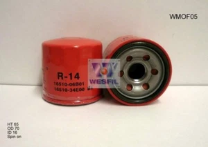 WESFIL OIL FILTER FOR Moto Moto SUZUKI GSX750F KATANA 1989-2006 WMOF05 - Picture 1 of 1