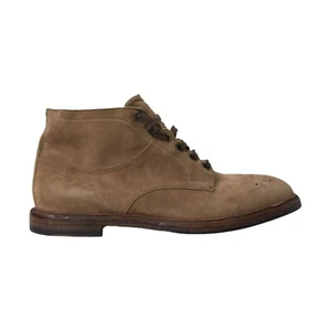 DOLCE & GABBANA Shoes Ankle Boots Brown Leather Lace Up EU41.5 / US8.5 930usd - Picture 1 of 11