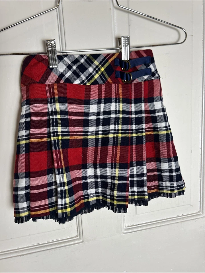 Hartstrings Kilt Plaid Skirt, Net Detail, Holiday, Built In Shorts, Girls 6 - Image 1 of 4