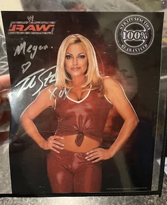 Trish Stratus Signed Autographed 8x10 Vintage Official Rare Photo WWE WWF RAW - Picture 1 of 7