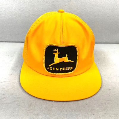 Gorra John Deere Naranja Gorra Nueva K-Products Logo Grande Banda Trasera a Presión Foto 1 de 4