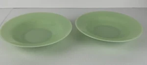 Gibson China große grüne Jadeit Stil flache Schüssel 8,5" Müslischale - 2er Set - Bild 1 von 24