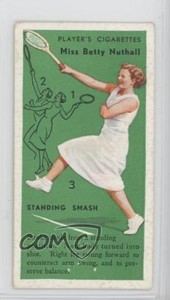 1936 Player's Cigarettes Tennis Tobacco Betty Nuthall Miss (Standing Smash) #47