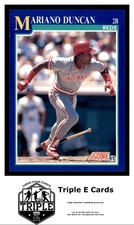 1991 Score #479 Mariano Duncan Cincinnati Reds ~A3N