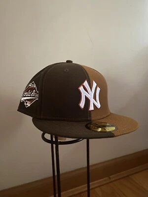 NEW ERA MENS 59FIFTY SPLIT NEW YORK YANKEES 96 WS PATCH HAT SIZE 8 NWT - Image 1 of 4
