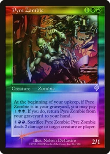 Pyre Zombie FOIL Invasion PLD Black Red Rare MAGIC GATHERING CARD ABUGames - Picture 1 of 1