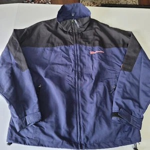 Budweiser Sz Lg Jacket Blue/black Logo WPF V60 Full Zip Elastic Waist - Picture 1 of 9