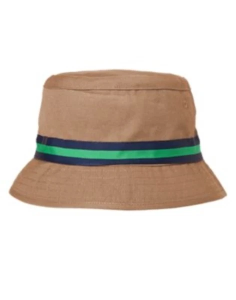 GYMBOREE BACKYARD EXPLORER KHAKI w/ NAVY N TEAL BAND BUCKET HAT 5 6 7 8 10 12 NW - Image 1 of 1
