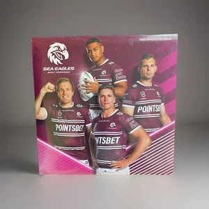 2025 Calendar NRL Manly Waringah Sea Eagles Square Wall Paper Pocket CNRB6 - Picture 1 of 2