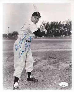 Enos Slaughter Signed Autograph 8X10 Photo Yankees Vintage Bat Pose JSA AR82981 - Picture 1 of 2
