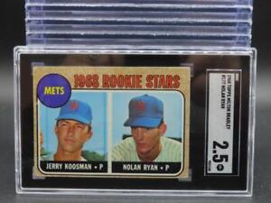 1968 Topps Milton Bradley Nolan Ryan Jerry Koosman Rookie RC #177 SGC 2.5 Mets
