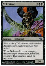 MTG magic cards 2x x2 Light Play, English Nekrataal 8th Edition