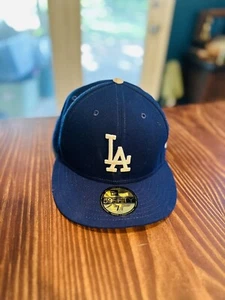 New Era Los Angeles Dodgers 59FIFTY Fitted Hat Cap Size 7 1/2 - Picture 1 of 6