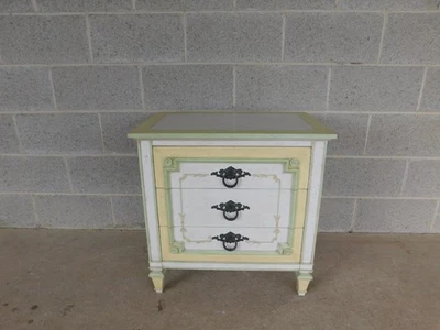 Mesita de noche estilo Dorothy Draper John Widdicomb Hollywood Regency Foto 1 de 4