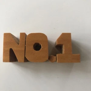 Nº 1 número uno #1 madera tallada  - Imagen 1 de 7