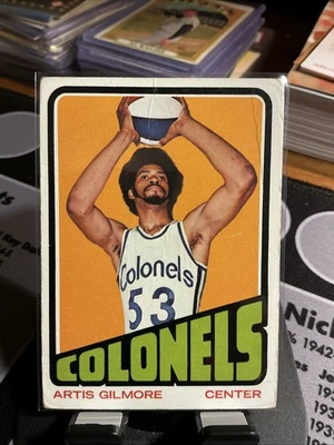 1972-73 Topps #180 Artis Gilmore Rookie Card RC Low Grade (crease) C - Image 1 of 2