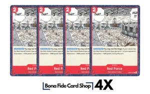 4X Juego de Cartas de Una Pieza Red Force OP09-021 Común Casi Nuevo Juego 4x - Imagen 1 de 2