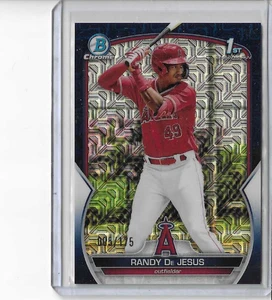 2023  Bowman Chrome  Navy  Mojo  Refractor Randy De Jesus  RC  5/175 - Picture 1 of 1