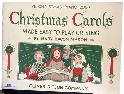 Vintage 1931 ~ YE CHRISTMAS PIANO BOOK ~ Oliver Ditson Co. ~ CHRISTMAS CAROLS ! - Image 1 of 4