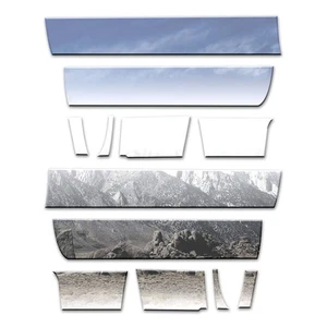 Diamond Grade 12pc 8" Rocker Panels for 2014-2018 GMC Sierra Crew Cab 5.8' Bed - Picture 1 of 4