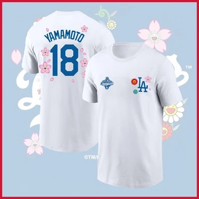 🎉NEW- Yoshinobu Yamamoto #18 Murakami 2025 World Series Champions Name& Number - Image 1 of 4