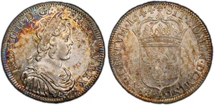 FRANCE. Louis XIV. (King, 1643-1715). 1644-A 1/2 Ecu. PCGS AU55 Dupl 1462 - Picture 1 of 1
