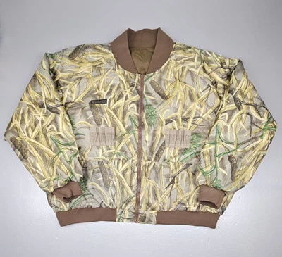 Columbia Duck Camo Jacket Mens 3XL. Reversible Bomber Hunting. - Image 1 of 4