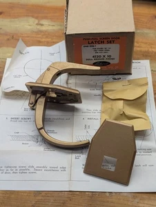 Serratura maniglia serratura porta tempesta schermo push-pull oscillante, bronzo opaco 4120 x 10 - Foto 1 di 21