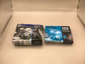 SET OF 2 GENUINE EPSON 125 2 BLACK & 1 CYAN ULTRA INK CARTRIDGE C13T125126/20 - Picture 1 of 6