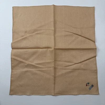 Vintage Japan Arnold Palmer Brown Tan Cotton Handkerchief 17"x16.5" - Image 1 of 4